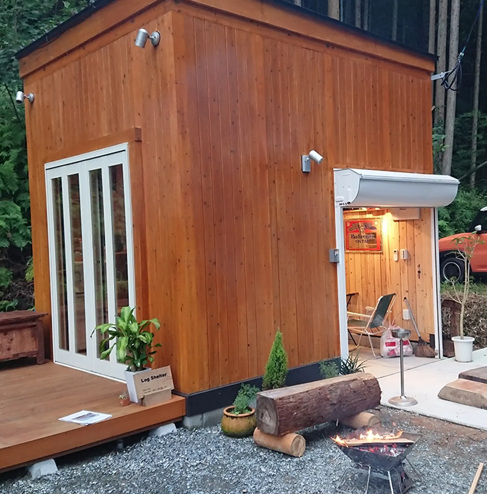 福岡の縦型ログハウスキット- リアリムキット《自分で組み立てるDIY 